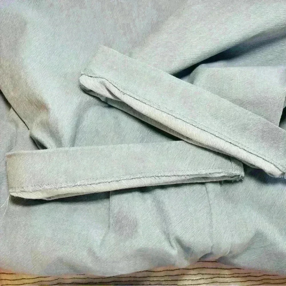 Zara Wide Leg Cropped Cotton Pants - Picture 6 of 10